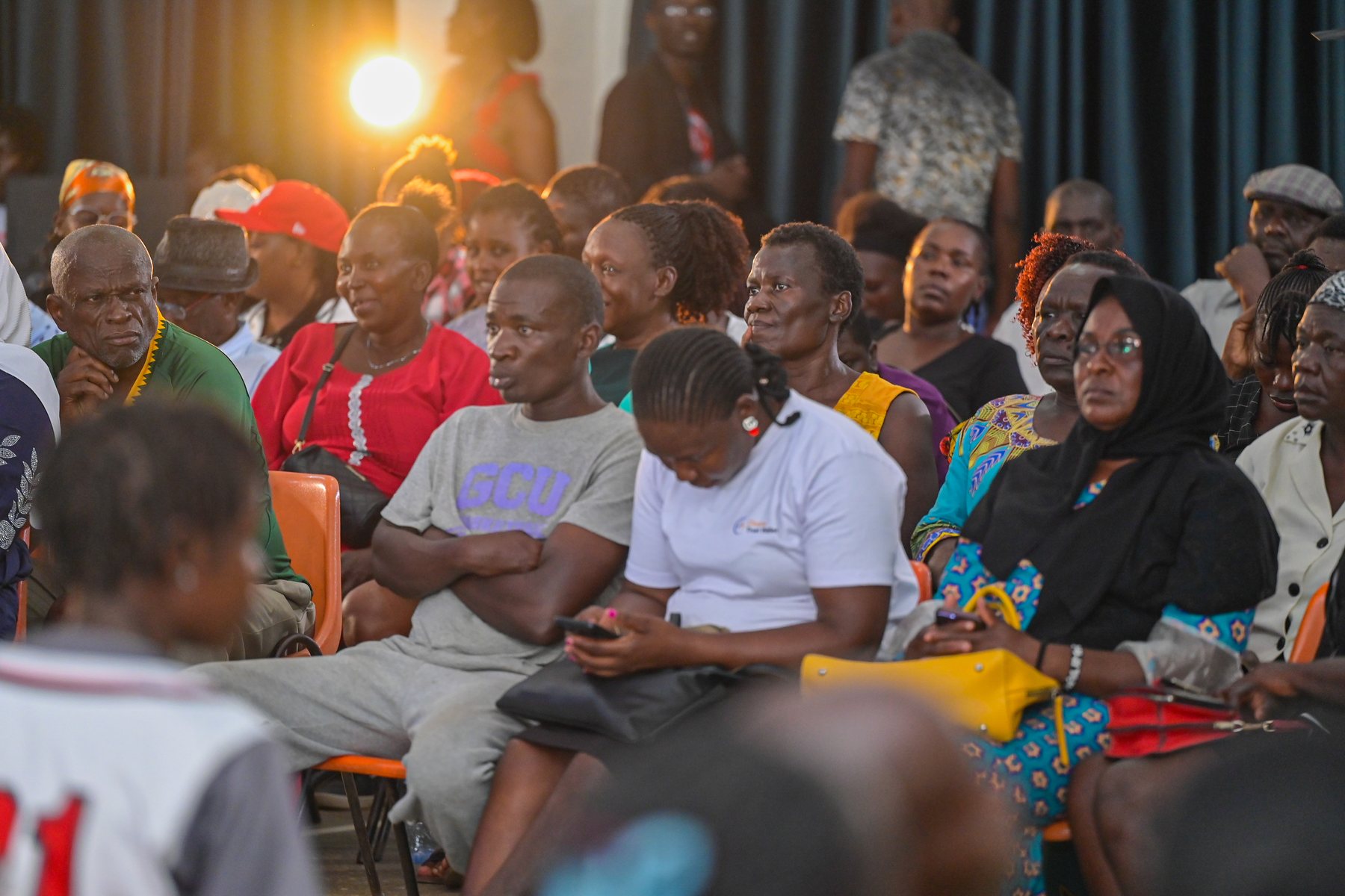 A cross-section of Kisumu residents seated in the audience