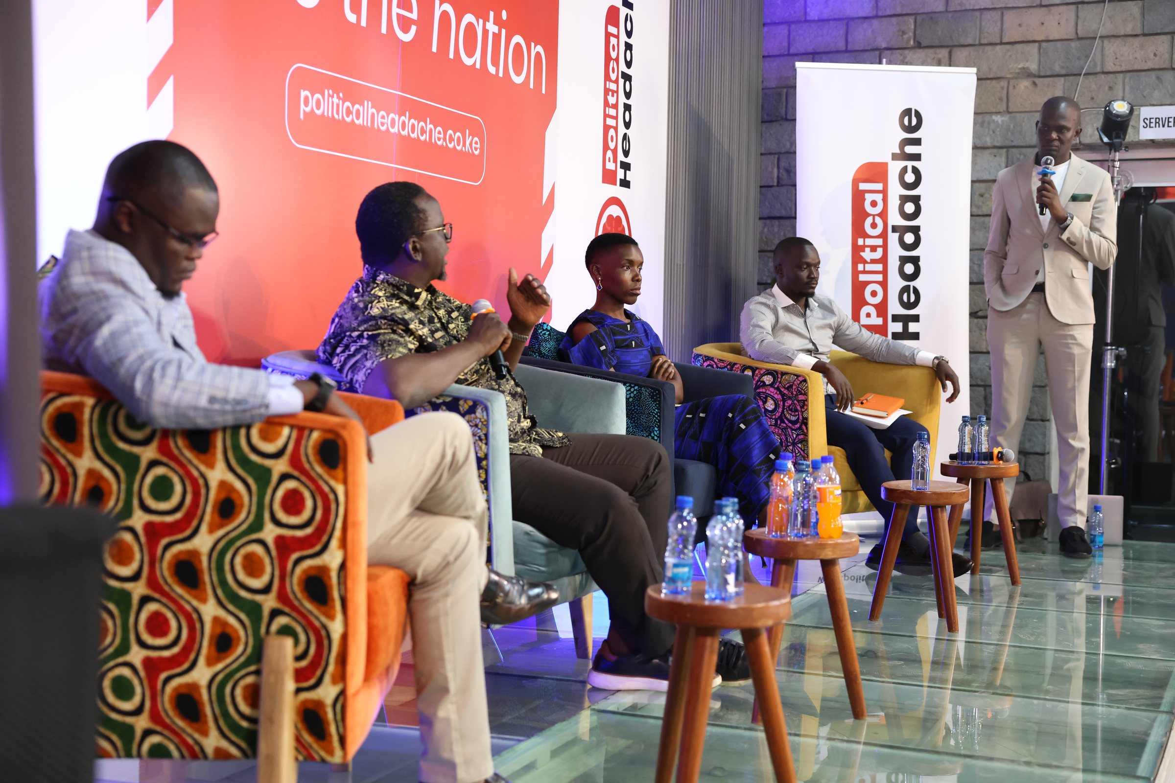 Women panelists contributing during a later session