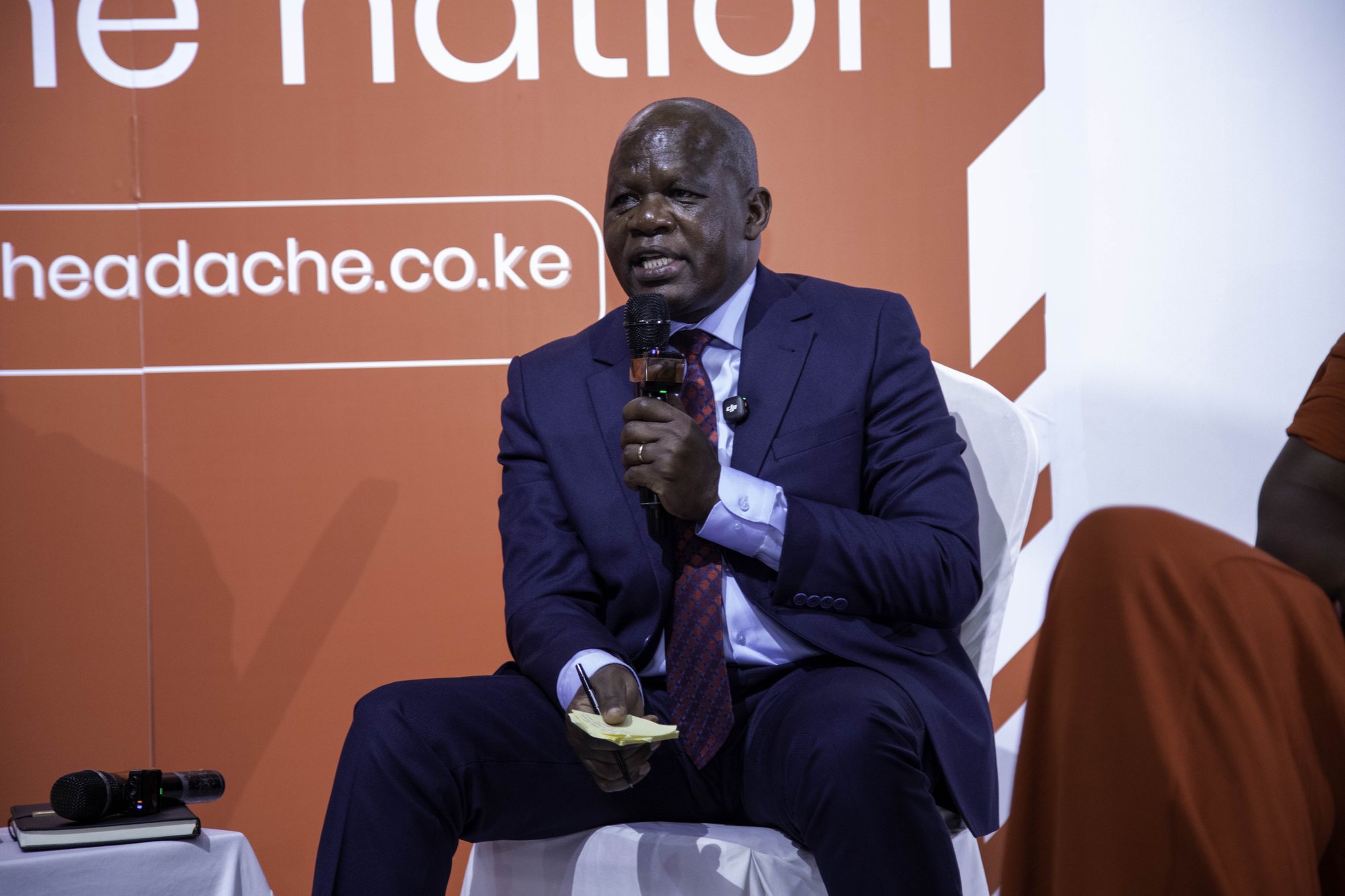 A panelist speaking during the Nairobi debt justice discussion